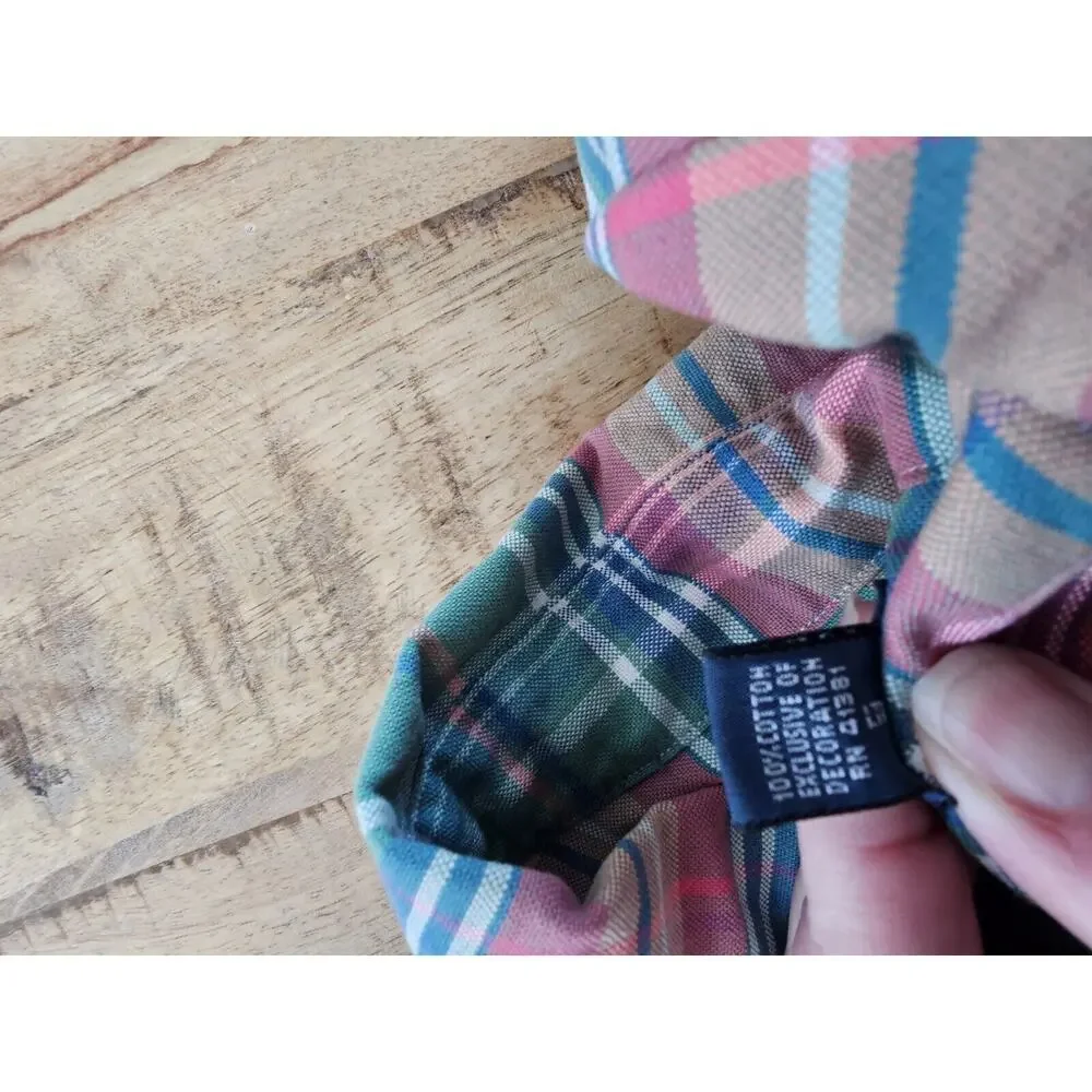 Ralph Lauren Custom Fit Plaid Button Down Shirt Men's Size XL Preppy Nautical - Picture 10 of 13